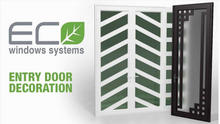 Load image into Gallery viewer, ECO Impact-Resistant Aluminum French Double Entry Door with Decorative Glass – Energy Efficient
