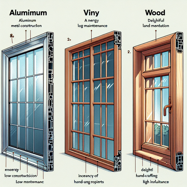 Comparison of PGT Vinyl, Aluminum & Wood Windows: Style Guide